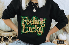 Rhinestone Feeling Lucky PNG | St Patrick's Day Png Product Image 7