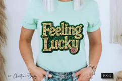 Rhinestone Feeling Lucky PNG | St Patrick's Day Png Product Image 10