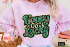 Rhinestone Happy Go Lucky PNG | St Patrick's Day Png Product Image 11