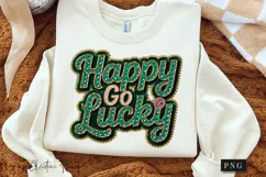Rhinestone Happy Go Lucky PNG | St Patrick's Day Png Product Image 3