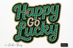 Rhinestone Happy Go Lucky PNG | St Patrick's Day Png Product Image 5