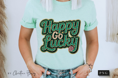 Rhinestone Happy Go Lucky PNG | St Patrick's Day Png Product Image 10