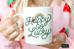 Rhinestone Happy Go Lucky PNG | St Patrick's Day Png Product Image 2
