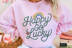 Rhinestone Happy Go Lucky PNG | St Patrick's Day Png Product Image 9