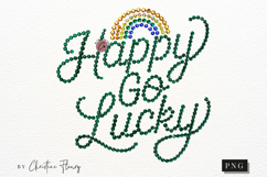 Rhinestone Happy Go Lucky PNG | St Patrick's Day Png Product Image 4