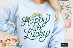 Rhinestone Happy Go Lucky PNG | St Patrick's Day Png Product Image 7