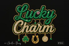 Rhinestone Lucky Charm PNG | St Patrick's Day Png Product Image 4