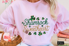 Shamrock Sweetheart Rhinestone PNG | St Patrick's Day Png Product Image 11