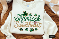 Shamrock Sweetheart Rhinestone PNG | St Patrick's Day Png Product Image 3