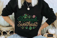 Shamrock Sweetheart Rhinestone PNG | St Patrick's Day Png Product Image 7