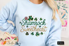 Shamrock Sweetheart Rhinestone PNG | St Patrick's Day Png Product Image 9