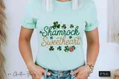 Shamrock Sweetheart Rhinestone PNG | St Patrick's Day Png Product Image 10