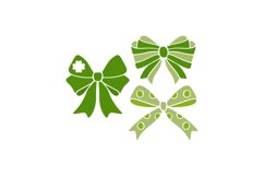 St Patrick&#039;s Bows SVG Cut File Product Image 1