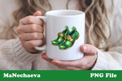 Lucky Leprechaun Shoes | St Patrick&#039;s Sublimation PNG Product Image 3