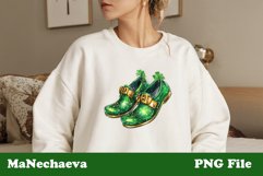 Lucky Leprechaun Shoes | St Patrick&#039;s Sublimation PNG Product Image 2