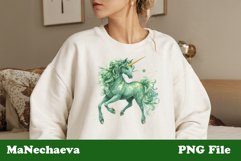 Unicorn Clipart | St. Patrick&#039;s PNG Sublimation Product Image 2