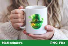 Smiley Hat Clipart | St. Patrick&#039;s PNG Sublimation Product Image 2