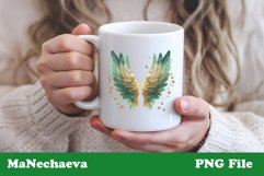 St Patrick&#039;s Glitter Wings | Irish Sublimation PNG Product Image 3