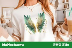 St Patrick&#039;s Glitter Wings | Irish Sublimation PNG Product Image 1