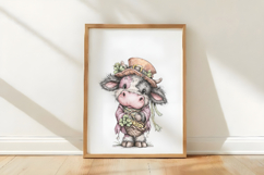 St Patrick's Cow Clipart Product Image 3