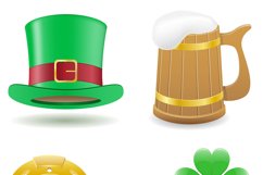 set icons St. Patricks day vector illustration Product Image 5