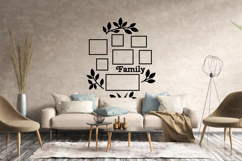 Family tree with photo frames svg / wall art Product Image 2
