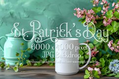 Mug Mockup, St Patrick&#039;s Day Mug Mockup, White Mug Photo, d1 Product Image 1