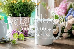 Mug Mockup, St Patrick&#039;s Day Mug Mockup, White Mug Photo, 26 Product Image 1