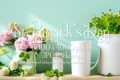 Mug Mockup, St Patrick&#039;s Day Mug Mockup, White Mug Photo, 30 Product Image 1