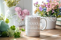 Mug Mockup, St Patrick&#039;s Day Mug Mockup, White Mug Photo, 40 Product Image 1