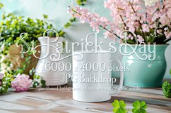 Mug Mockup, St Patrick&#039;s Day Mug Mockup, White Mug Photo, 45 Product Image 1