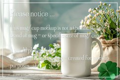 Mug Mockup, St Patrick&#039;s Day Mug Mockup, White Mug Photo, d6 Product Image 2