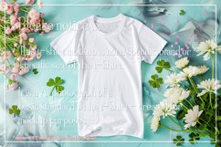 T-shirt Mockup, St Patrick&#039;s Day White T-Shirt Mockup, d1 Product Image 2