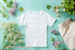 T-shirt Mockup, St Patrick&#039;s Day White T-Shirt Mockup, d13 Product Image 2