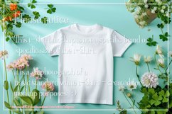 T-shirt Mockup, St Patrick&#039;s Day White T-Shirt Mockup, d16 Product Image 2