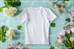 T-shirt Mockup, St Patrick&#039;s Day White T-Shirt Mockup, d18 Product Image 2