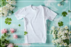 T-shirt Mockup, St Patrick&#039;s Day White T-Shirt Mockup, d19 Product Image 2