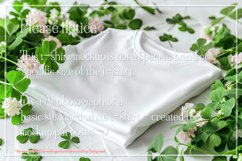 T-shirt Mockup, St Patrick&#039;s Day White T-Shirt Mockup, d21 Product Image 2