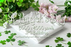 T-shirt Mockup, St Patrick&#039;s Day White T-Shirt Mockup, d22 Product Image 1