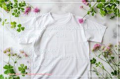 T-shirt Mockup, St Patrick&#039;s Day White T-Shirt Mockup, d26 Product Image 2