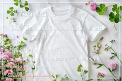 T-shirt Mockup, St Patrick&#039;s Day White T-Shirt Mockup, d27 Product Image 2