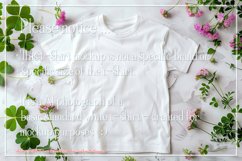 T-shirt Mockup, St Patrick&#039;s Day White T-Shirt Mockup, d29 Product Image 2