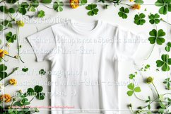 T-shirt Mockup, St Patrick&#039;s Day White T-Shirt Mockup, d32 Product Image 2