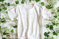 T-shirt Mockup, St Patrick&#039;s Day White T-Shirt Mockup, d33 Product Image 2
