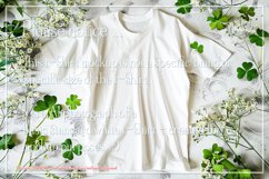 T-shirt Mockup, St Patrick&#039;s Day White T-Shirt Mockup, d34 Product Image 2