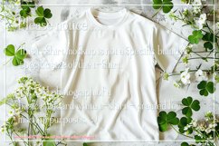 T-shirt Mockup, St Patrick&#039;s Day White T-Shirt Mockup, d35 Product Image 2
