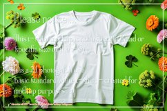 T-shirt Mockup, St Patrick's Day White T-Shirt Mockup, d39 Product Image 2