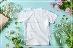 T-shirt Mockup, St Patrick&#039;s Day White T-Shirt Mockup, d4 Product Image 2