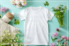T-shirt Mockup, St Patrick&#039;s Day White T-Shirt Mockup, d5 Product Image 2
