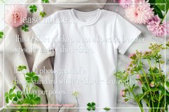 T-shirt Mockup, St Patrick&#039;s Day White T-Shirt Mockup, d7 Product Image 2